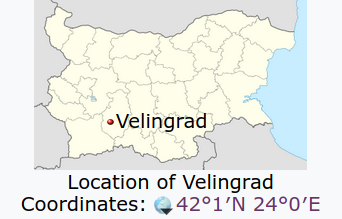 Velingrad location